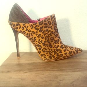 Leopard Print Ankle Boots